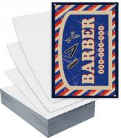 Ulotki A6 1000 szt firmowe reklamowe BARBER + PROJEKT GRATIS