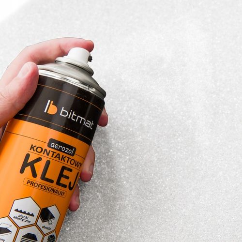 KLEJ SPRAY FILCU MAT PIANEK GĄBEK WYGŁUSZAJĄCYCH montażowy łatwa aplikacja na Arena.pl