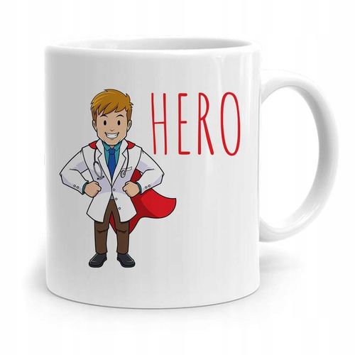 Kubek Prezent Dla Doktora Lekarza Medyka Hero Z Nadrukiem Ze Zdjęciem na Arena.pl