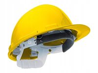 Kask ochronny HDPE regulowany 53-63 cm żółty MOCNY