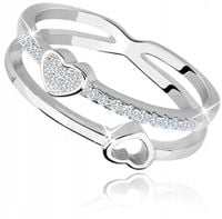 PIERŚCIONEK SREBRNY 925 serce dla dziewczyny