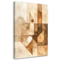 Obraz do salonu sypialni biura spa, Pastelowe Abstrakcyjne formy