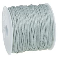 SZNUREK bawełniany woskowany 0.8mm 25m szary jasny