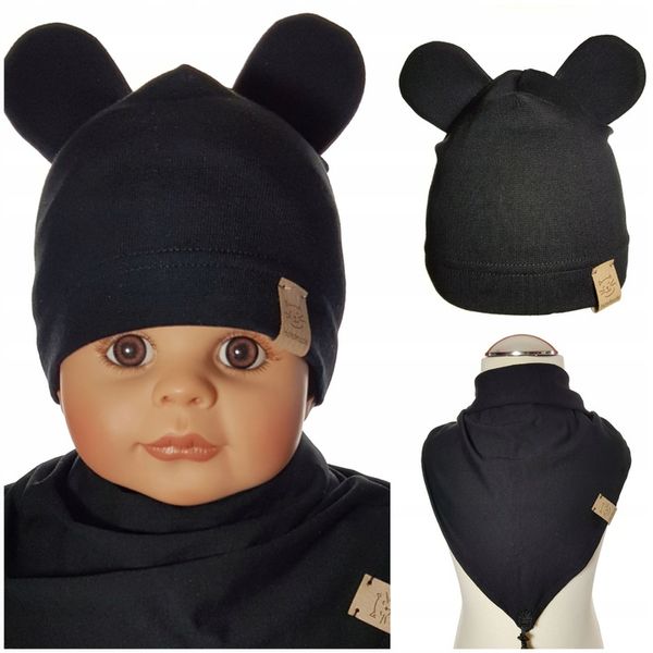 KOMPLET CHŁOPIECY CZAPKA MIKI + CHUSTKA CZAPECZKA CHUSTECZKA 3-12 MC 4WZORY zdjęcie 14