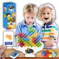 BALANSUJĄCA WIEŻA GRA ZRĘCZNOŚCIOWA TETRIS DUŻY ZESTAW UKŁADANKA RUCHOMA