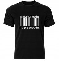 Koszulka męska Zmiana kodu 5 z przodu S - XXL