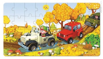 Puzzle 2w1 Terenówka Alka, Janod na Arena.pl
