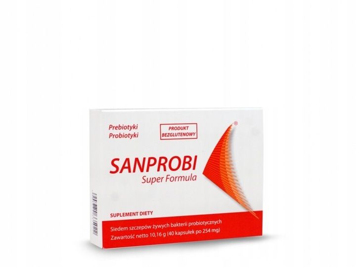 SANPROBI Super Formula Synbiotyk 40 kapsułek zdjęcie 3