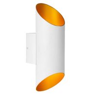 LAMPA ścienna QUIRIJN 09233/01/31 Lucide metalowa OPRAWA tuba kinkiet biały złoty