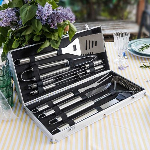 zestaw przyborów do grilla grillowania w walizce klausberg kb-7901 na Arena.pl