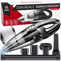 Odkurzacz Ręczny Samochodowy Bezprzewodowy Mocny Akumulatorowy + 4 Końcówki