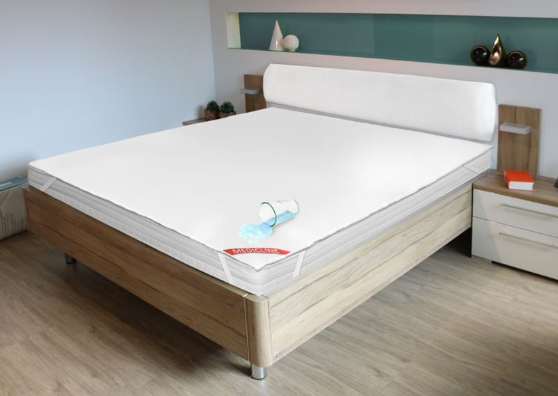 Nakładka / Ochraniacz Na Materac Wodoodporna 160X200Cm Biała zdjęcie 4