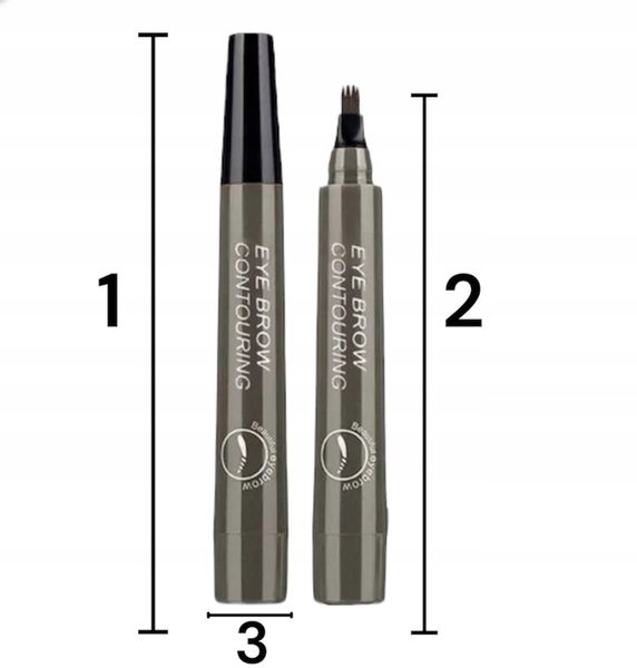 KREDKA DO BRWI MARKER EYEBROW GRAFIT WODOODPORNY zdjęcie 8