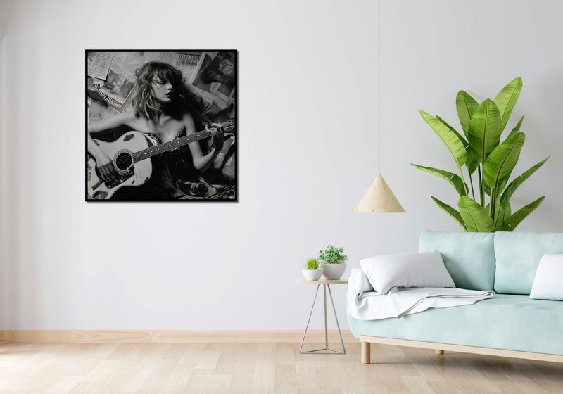 Plakat 90x90cm Młoda Gitarzystka zdjęcie 4