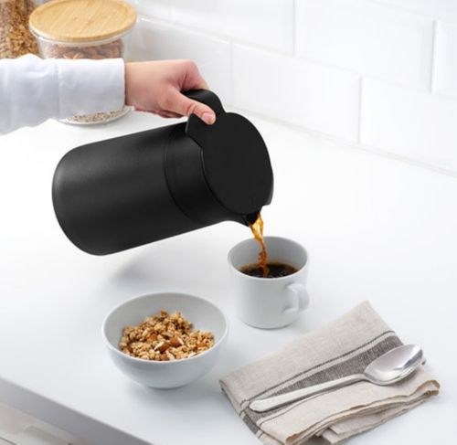 IKEA  UNDERLATTA Termos, czarny, 1.2 l na Arena.pl
