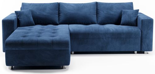 Kanapa Narożnik Rozkładany z Funkcja Spania i Pojemnikiem MIMOS Beżowy na Arena.pl