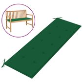 Poduszka na ławkę ogrodową, 150x50x3 cm, zielona