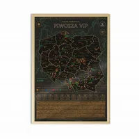 Prezent dla Piwosza: Mapa Zdrapka Piwosza w czarnej ramie