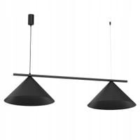 Lampa wisząca Sufitowa CAPITAL CZARNY 2XGX53 klosz metal stożek dekoracyjna