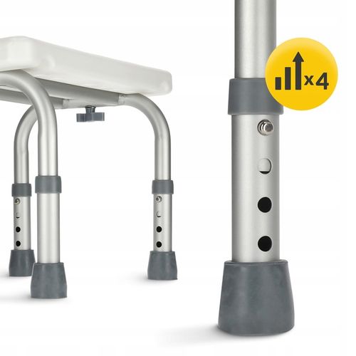 TABORET STOPIEŃ SCHODEK SIEDZISKO DO WANNY PRYSZNIC REGULOWANA WYSOKOŚĆ na Arena.pl