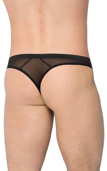 Różowe Prześwitujące Stringi Męskie SoftLine 4522 M zdjęcie 2