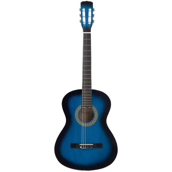 Gitara klasyczna Castelo 4/4 Vintage Niebieska od 12 lat dzieci i dorosłych zdjęcie 1
