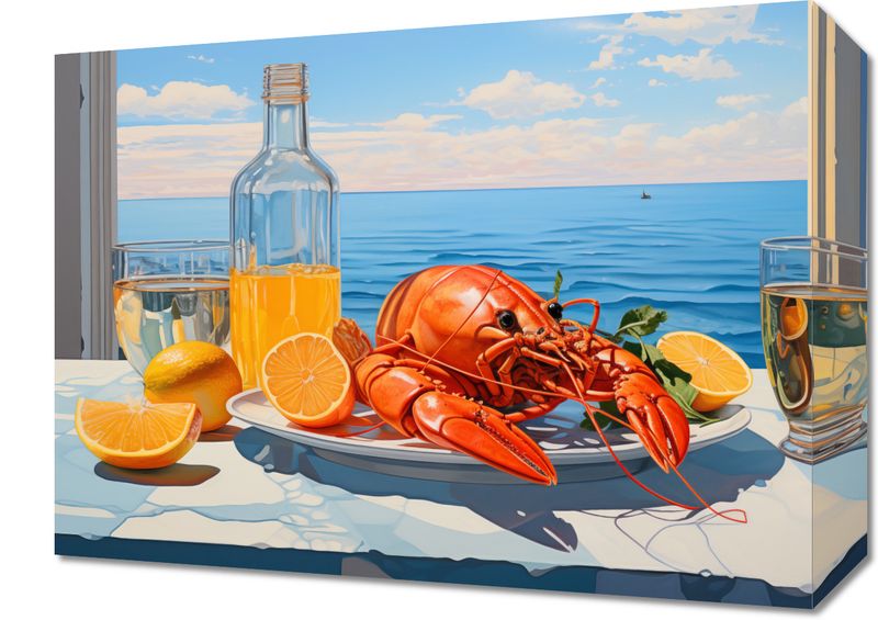 Obraz 40x30cm Homary Nie Do Pary zdjęcie 1