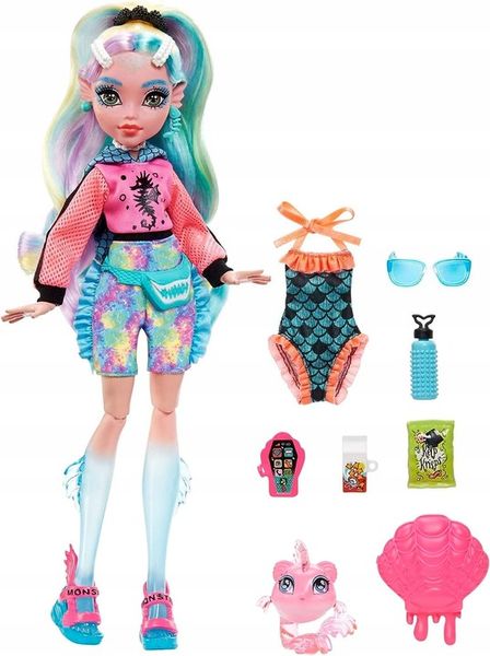LALKA MONSTER HIGH LAGOONA BLUE + akcesoria HHK55 zdjęcie 5