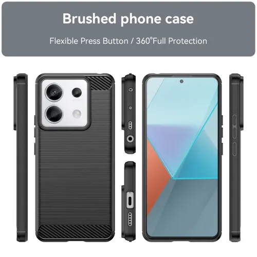 etui carbon case do xiaomi redmi note 13 5g - czarne na Arena.pl