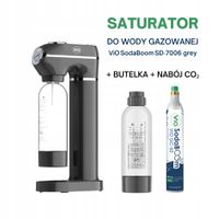 Saturator ViO SodaBoom SD-7006 Grey + 2 Butelki 1 l + Nabój CO2 - zestaw