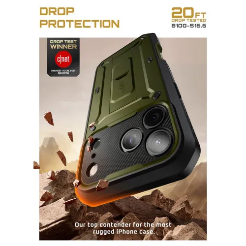 Etui Supcase UB Pro na iPhone 17 Pro Max - zielone na Arena.pl