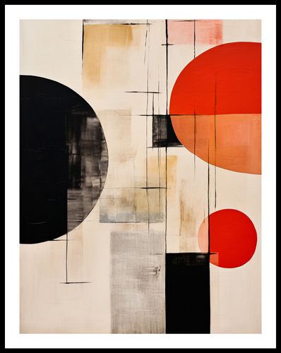 Plakat 50x65cm Abstrakcyjna Symetria na Arena.pl