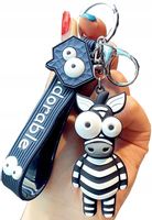 Brelok do kluczy Torebki Breloczek żyrafa zwierzak  F29_Czarny