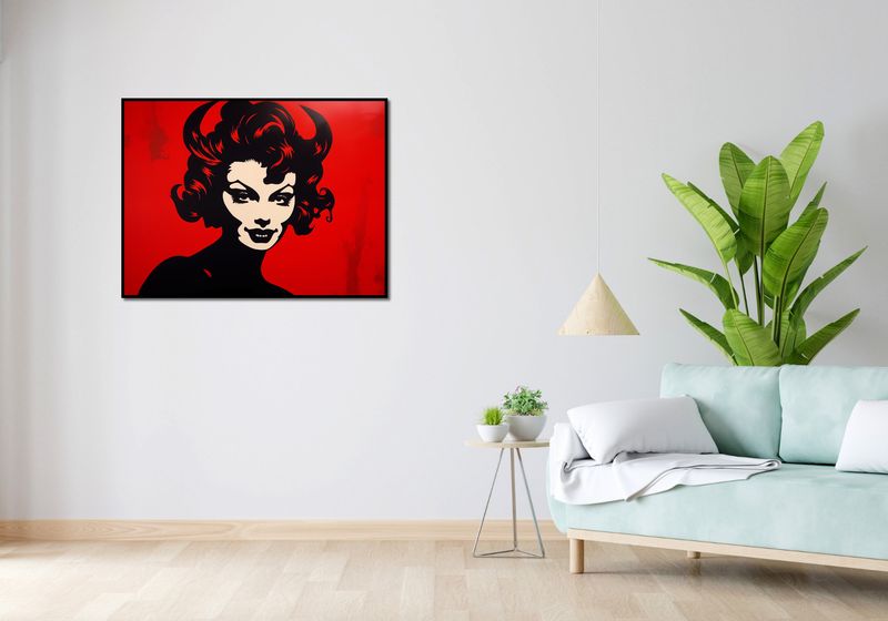 Plakat 100x75cm Czerwona Diablica zdjęcie 4