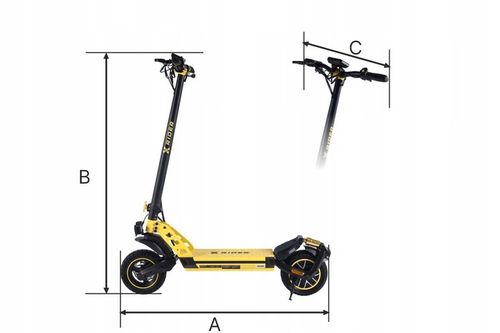 HULAJNOGA ELEKTRYCZNA DLA DOROSŁYCH XRIDER F10 APLIKACJA KERS 1400W na Arena.pl