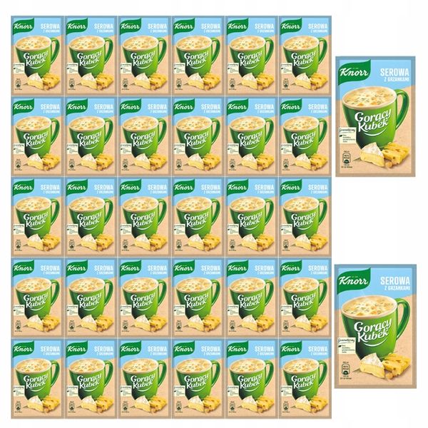 Pakiet 32szt Knorr Gorący Kubek Serowa z grzankami zdjęcie 1