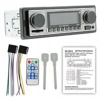 SX-5513 Radio samochodowe AUX USB MP3 SD 4x60 Bluetotoh Retro Design