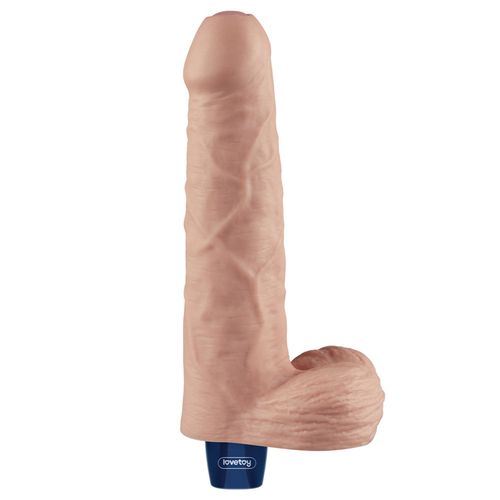 9" real softee rechargeable tpe vibrating dildo(flesh) na Arena.pl