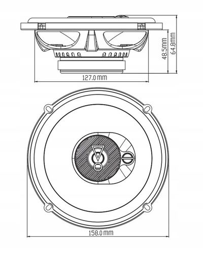 JBL STAGE3 637 MOCNE GŁOŚNIKI SAMOCHODOWE TRÓJDROŻNE 165 mm 16,5 cm na Arena.pl