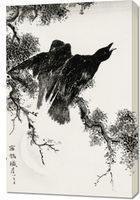 Obraz 60x90cm Eastern Rook, Kashu Japoński Vintage do Salonu