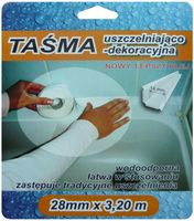 TAŚMA WYKOŃCZENIOWA 3,2M 28MM BIAŁA - SIL TAS 28