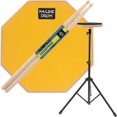 Pad perkusyjny do ćwiczeń PPM300 8 Żółty + Pałeczki + Statyw ZESTAW