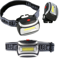 Latarka Czołowa Czołówka Diodowa Lampka Ledowa Cob