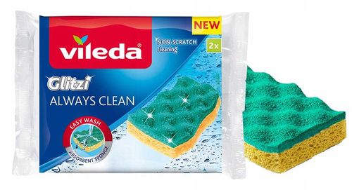 zmywak wiskozowy vileda glitzi always clean 2 szt. na Arena.pl