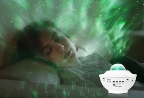 PROJEKTOR GWIAZD LAMPKA NOCNA RZUTNIK LED DO SYPIALNI DLA DZIECI NA PREZENT na Arena.pl