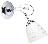 Szklana lampa ścienna Simpli 21-64288 vintage biała chrom