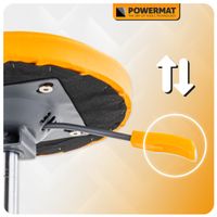 SIEDZISKO WARSZTATOWE TELESKOPOWE 400-520MM OBROTOWY TABORET STOŁEK KÓŁKA