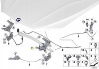 OE BMW LEWY RYGIEL ZAMEK MASKI F15 X5 F16 X6 51237308076
