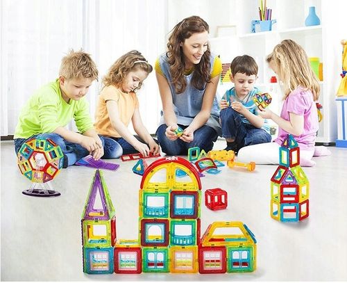 KLOCKI MAGNETYCZNE 3D MAGNETIC EDUKACYJNE NEODYMOWE PANELE DLA DZIECI na Arena.pl