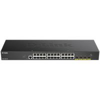 d-link 24-port gigabit smart managed switch with 4x 10g sfp+ ports